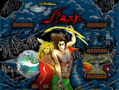 Flash virtual pinball table