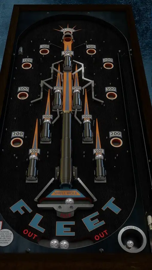 Fleet Jr. virtual pinball table