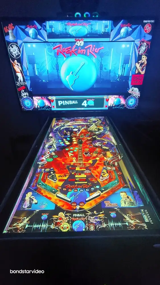 Rock in Rio virtual pinball table