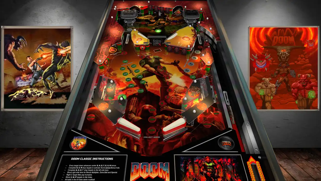 Doom Classic Edition virtual pinball table