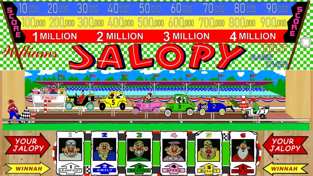 Jalopy virtual pinball table