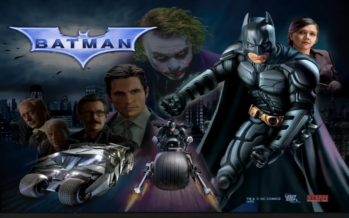 Batman virtual pinball table