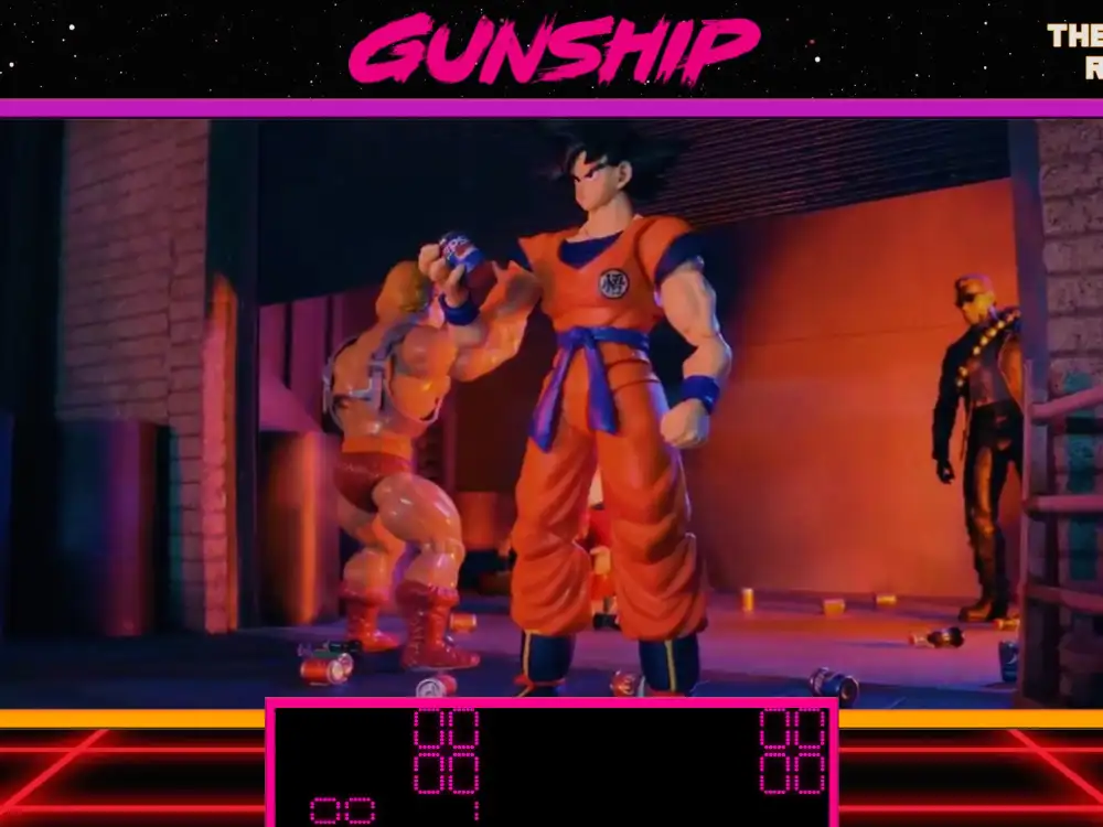 Gunship virtual pinball table