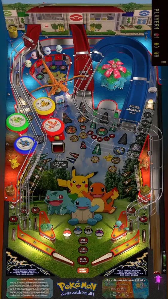 JP’s Pokemon Pinball virtual pinball table