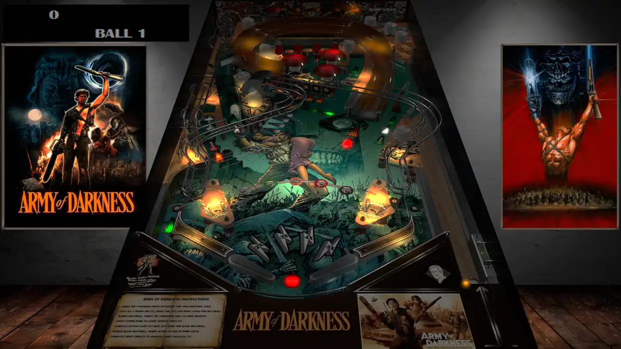 Evil Dead 3 Army of Darkness virtual pinball table