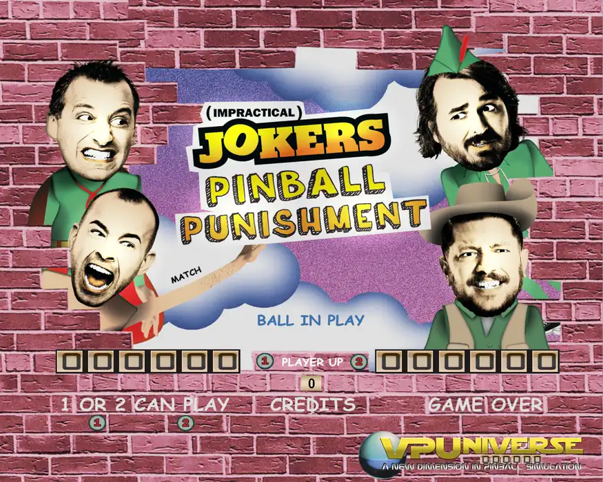 Impractical Jokers virtual pinball table