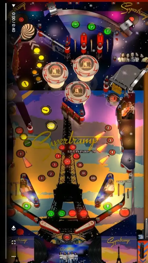 Supertramp Show virtual pinball table