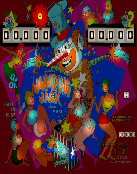 Jumping Jack virtual pinball table