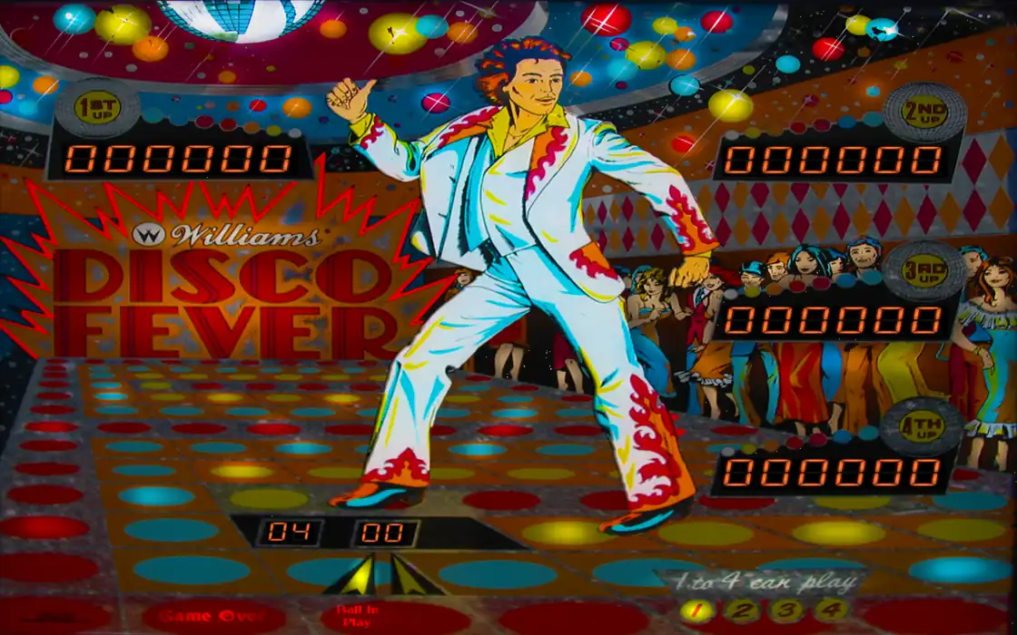 Disco Fever virtual pinball table