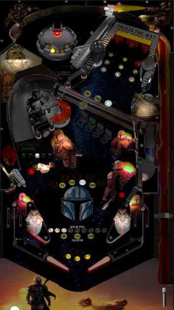 The Mandalorian virtual pinball table