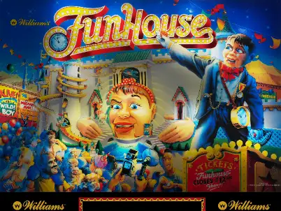 Funhouse virtual pinball table
