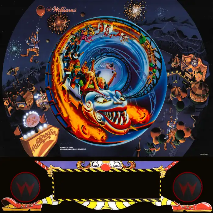 Hurricane virtual pinball table