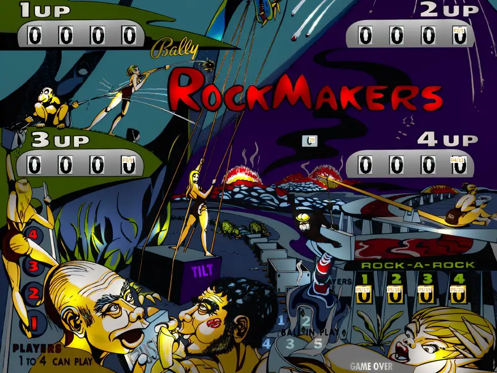 RockMakers virtual pinball table
