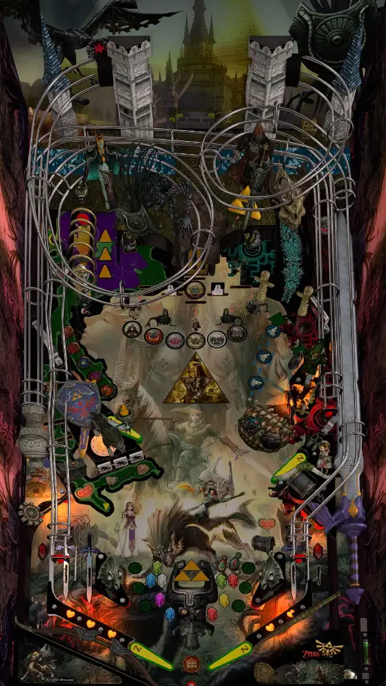 The Legend Of Zelda Twilight Princess virtual pinball table