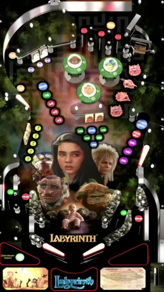 Labyrinth virtual pinball table