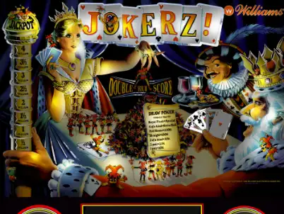 Jokerz! virtual pinball table