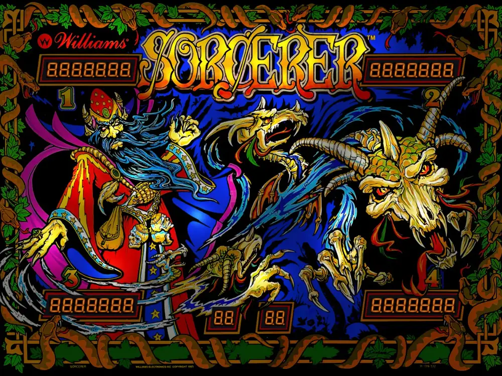 Sorcerer virtual pinball table