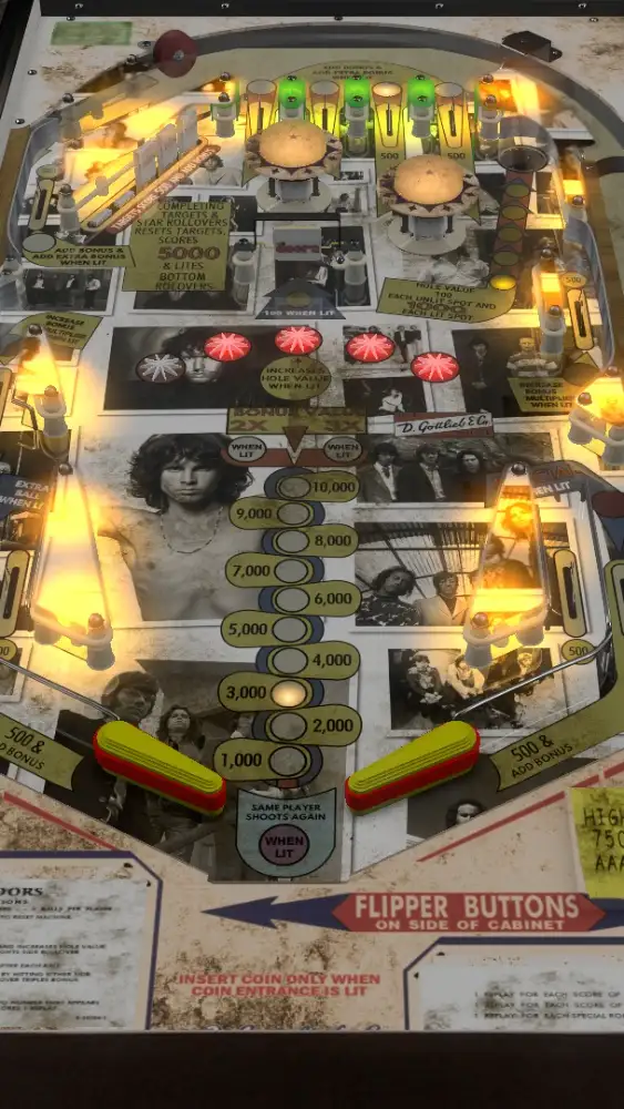 The Doors virtual pinball table