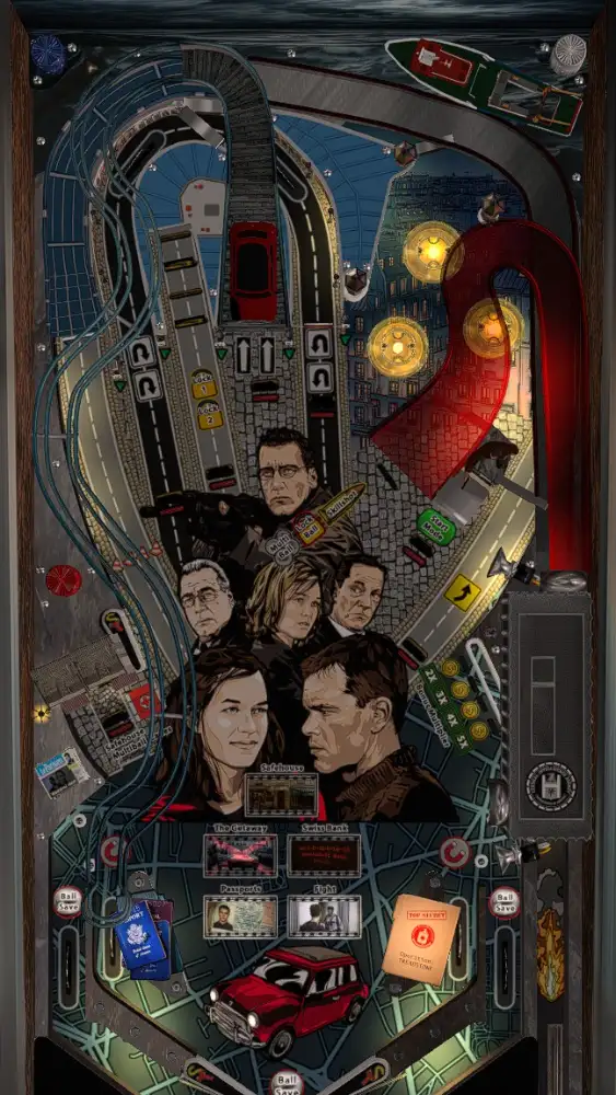 The Bourne Identity virtual pinball table