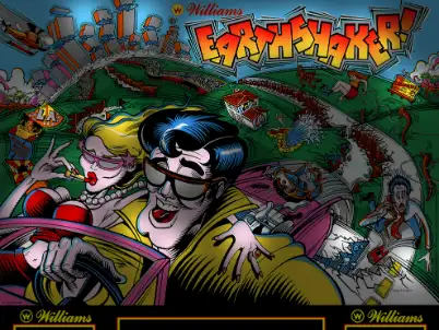 Earthshaker virtual pinball table