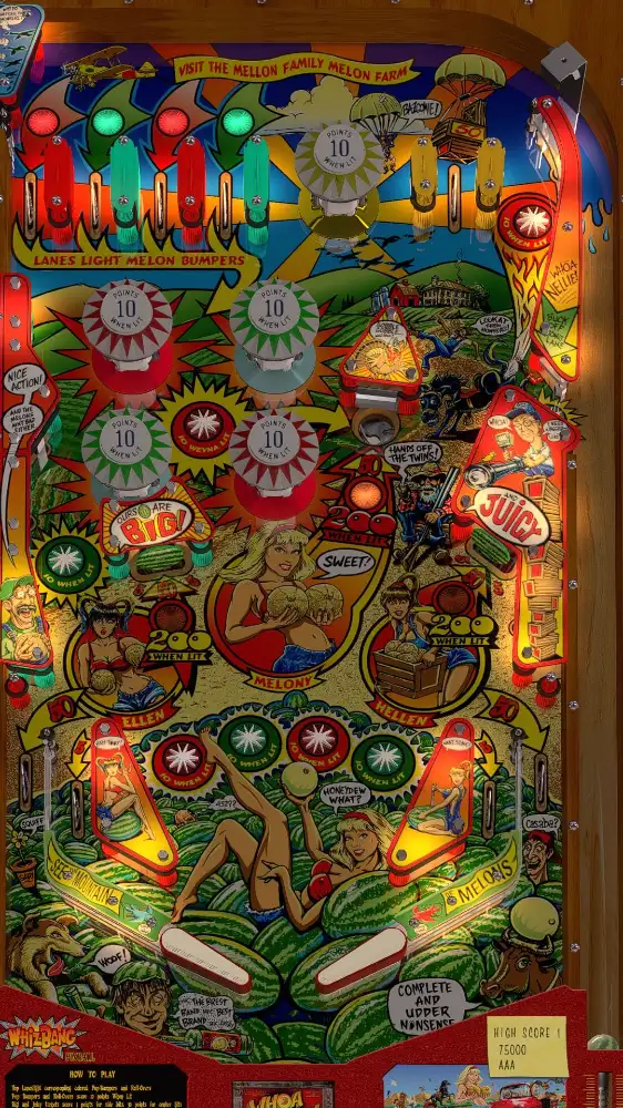 JP’s Whoa Nellie! Big Juicy Melons virtual pinball table
