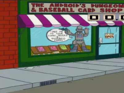 Comic Book Guy virtual pinball table