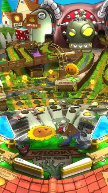 Plants vs. Zombies virtual pinball table