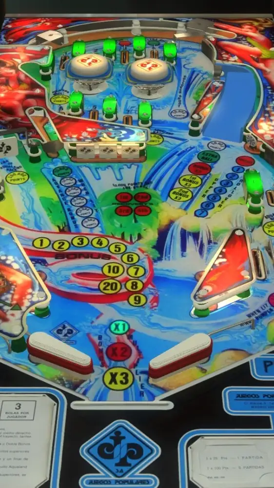 Aqualand virtual pinball table
