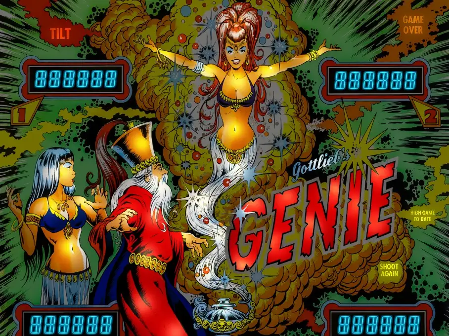 Genie virtual pinball table