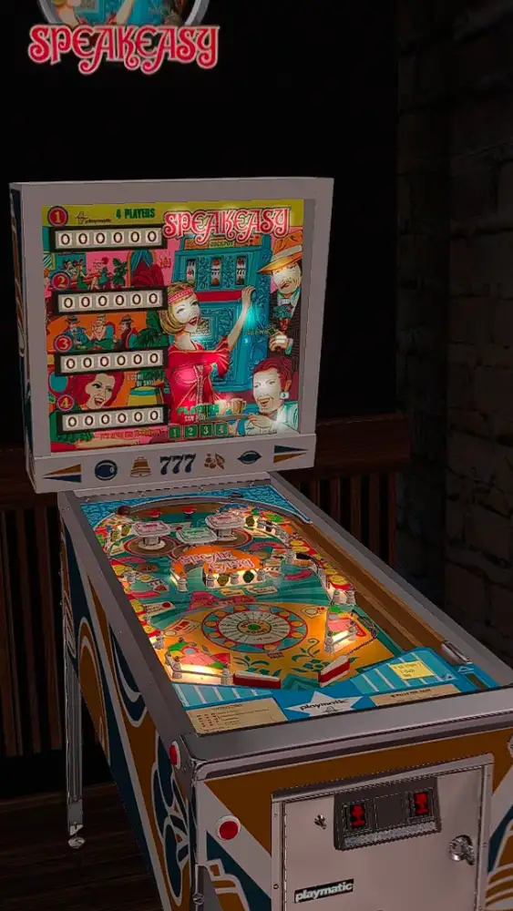 Speakeasy virtual pinball table