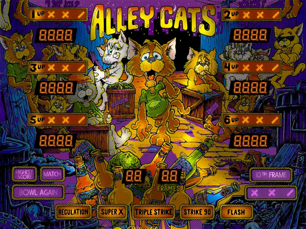 Alley Cats virtual pinball table