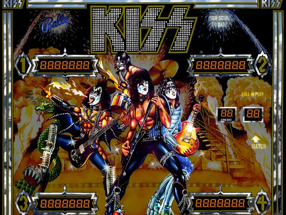 KISS virtual pinball table