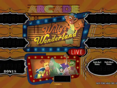 Willy’s Wonderland virtual pinball table
