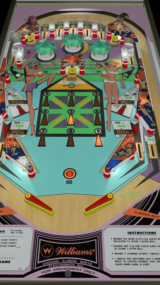 Gulfstream virtual pinball table