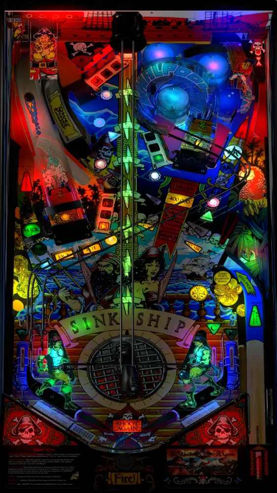 Black Rose virtual pinball table