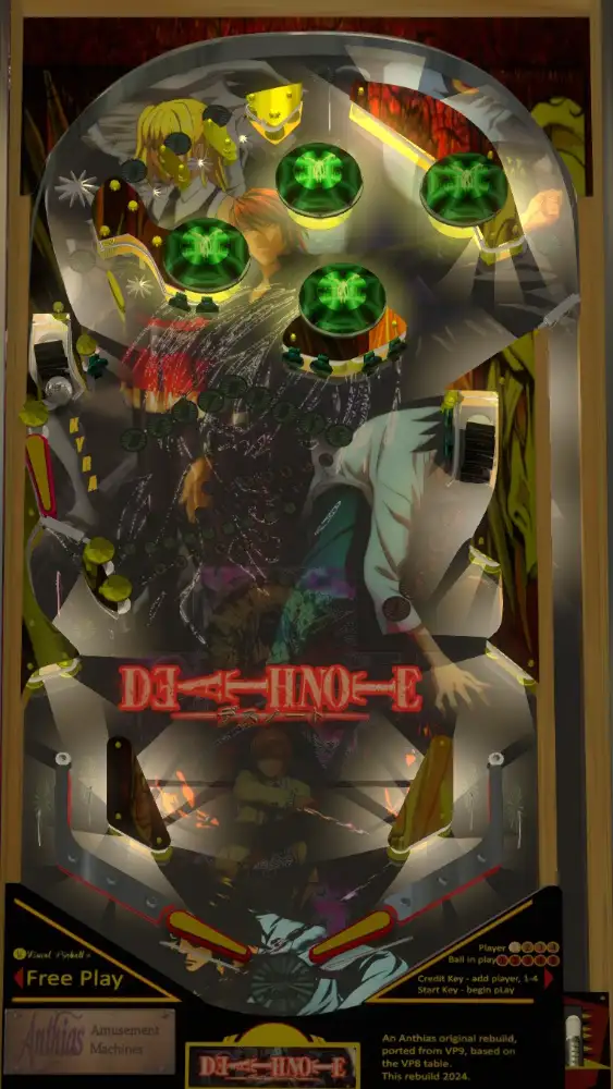 Death Note virtual pinball table