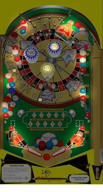 Monte Carlo virtual pinball table