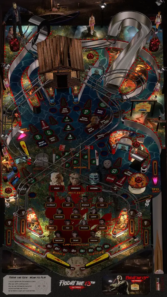 JP’s Friday the 13th virtual pinball table