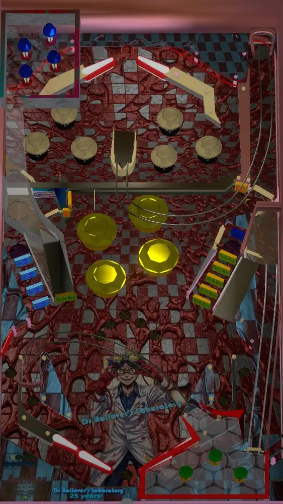 Dr. Rollover’s Laboratory virtual pinball table