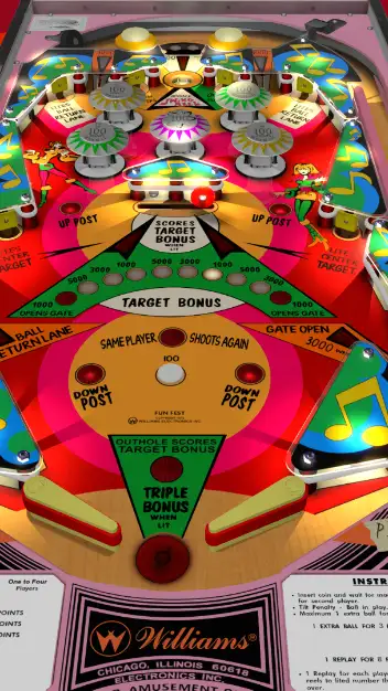 Fun-Fest virtual pinball table