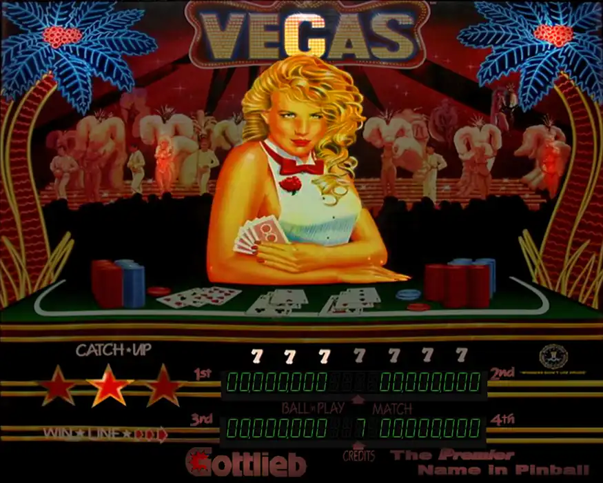 Vegas virtual pinball table