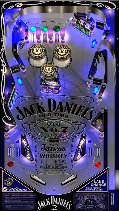 Jack Daniel’s 2 virtual pinball table
