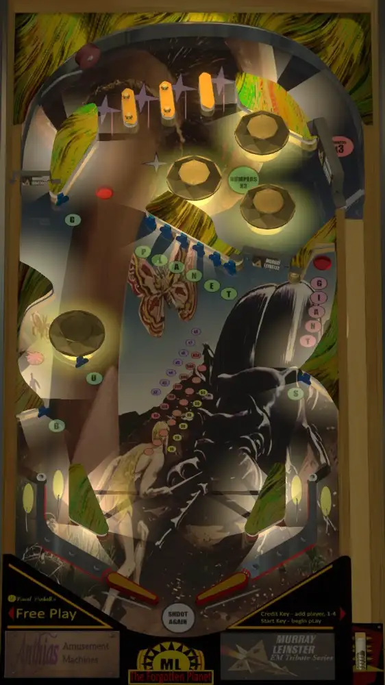 The Forgotten Planet – Murray Leinster virtual pinball table