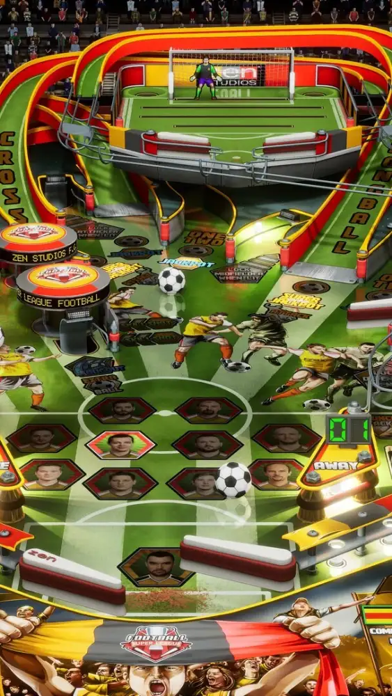 Super League Football virtual pinball table