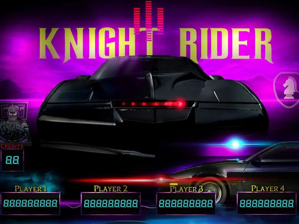 Knight Rider virtual pinball table