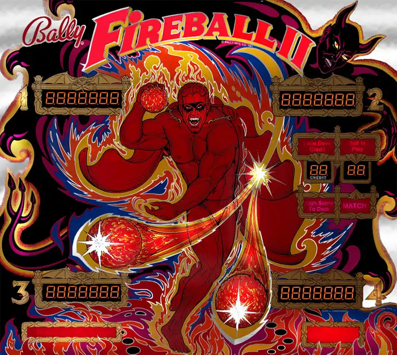 Fireball II virtual pinball table