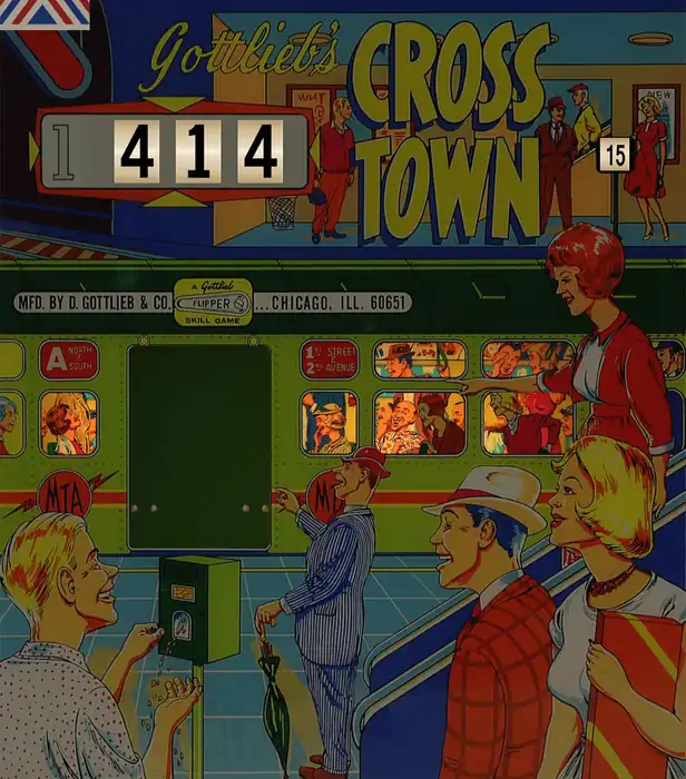 Cross Town virtual pinball table