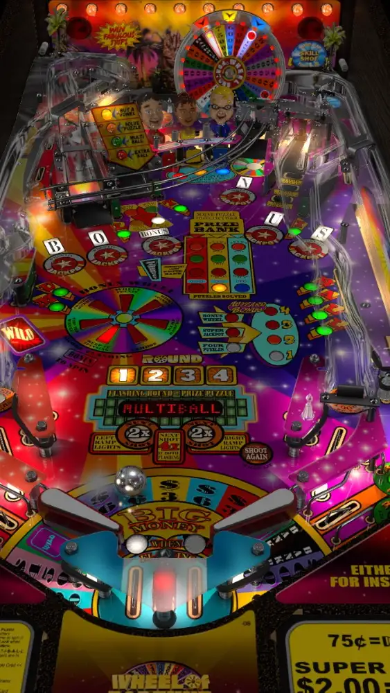 Wheel of Fortune virtual pinball table