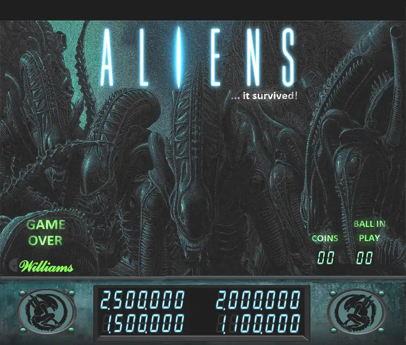 Alien Nostromo virtual pinball table