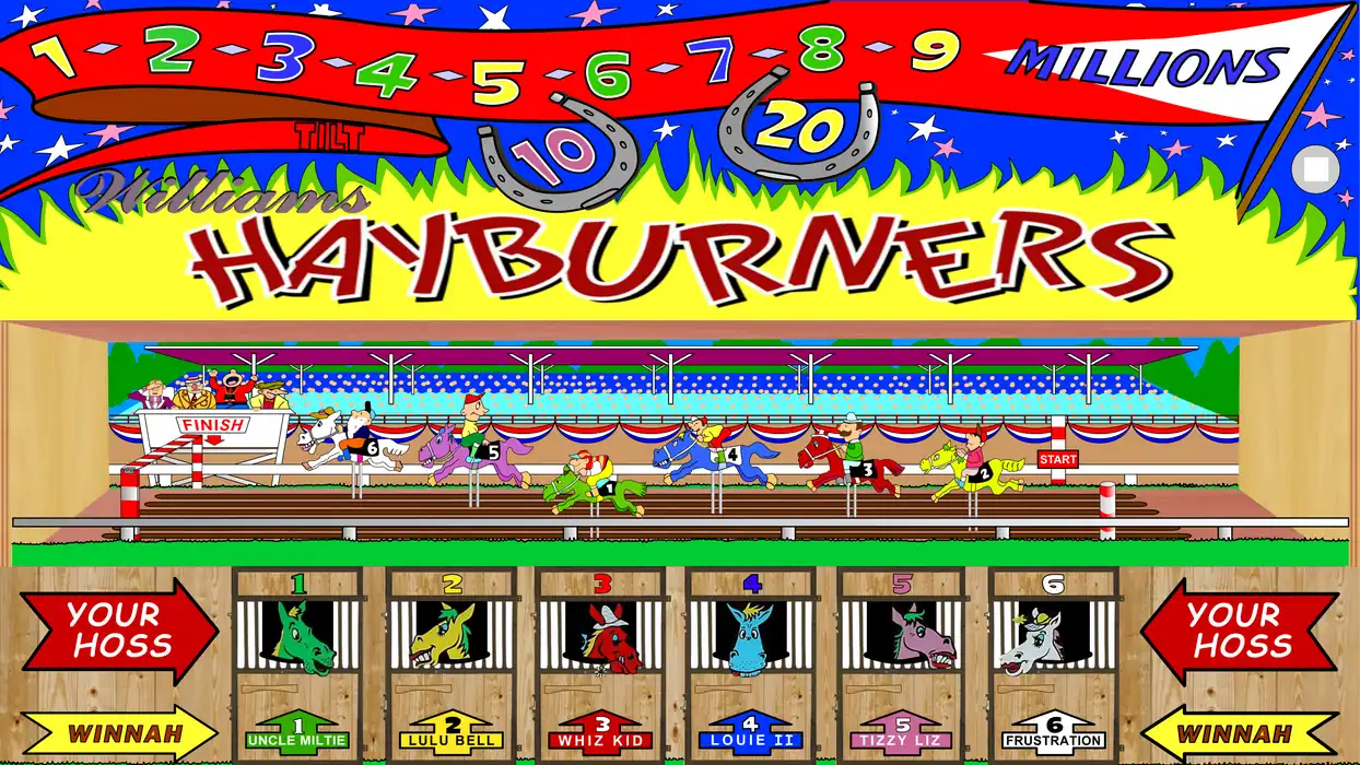 Hayburners virtual pinball table
